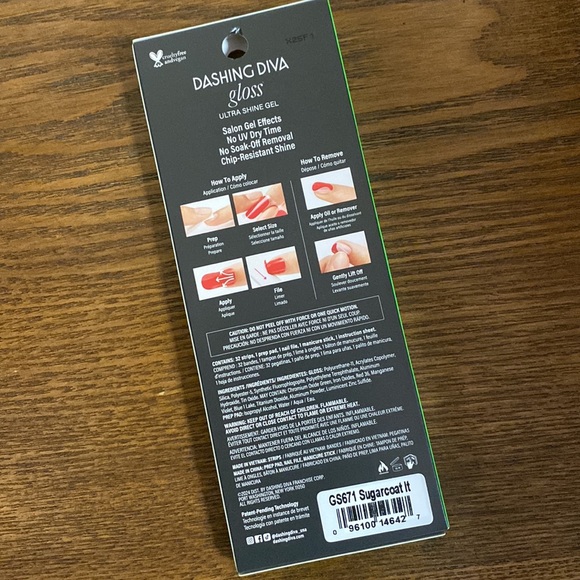 Dashing diva sugar scull Gel Nail strips - Picture 2 of 2